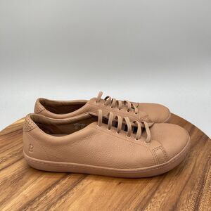 Birchbury Bramfords Shoes Mens 10 Brown Leather Minimalist Barefoot Sneakers
